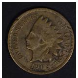 1909-S INDIAN HEAD CENT FINE SOME POROSITY