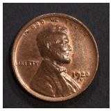 1920-D LINCOLN CENT CH BU RB