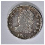 1830 BUST HALF DIME AU 1830 BUST HALF DIME AU
