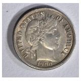 1900-O BARBER DIME AU/BU