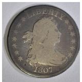 1807 BUST QUARTER VG MARKS ON OBV.