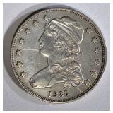 1835 BUST QUARTER XF DIE BREAK OBV.