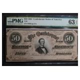 1864 $50 CONFEDERATE STATES OF AMERICA 1864 $50 CONFEDERATE STATES OF AMERICA