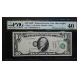 1969C $10 FEDERAL RESERVE NOTE PHILADELPHIA 1969C $10 FEDERAL RESERVE NOTE PHILADELPHIA