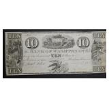 1835 $10 BANK OF WASHTENAW, MI  GEM CU