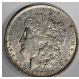 1891 CC MORGAN DOLLAR  CH.AU