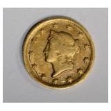 1849 D $1.00 GOLD  AU