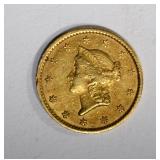 1851 C $1.00 GOLD  AU+