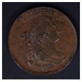 1804 HALF CENT  CH BU