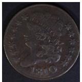 1810 CLASSIC HEAD HALF CENT XF/AU 1810 CLASSIC HEAD HALF CENT XF/AU