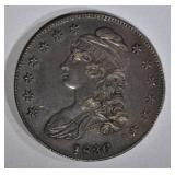 1836 BUST HALF DOLLAR AU