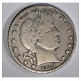 1904-S BARBER HALF DOLLAR VG/F