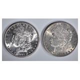 1881-S & 82-S CH BU MORGAN DOLLARS 1881-S & 82-S CH BU MORGAN DOLLARS