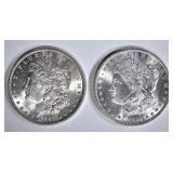 1884-O & 85 CH BU MORGAN DOLLARS 1884-O & 85 CH BU MORGAN DOLLARS