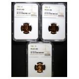 1961, 1962, 1964 LINCOLN CENTS NGC PF67 1961, 1962, 1964 LINCOLN CENTS NGC PF67
