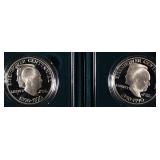 (2) 1990-P Eisenhower Proof Silver Dollars (2) 1990-P Eisenhower Proof Silver Dollars