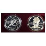 1995- Olympic Two-Coin Proof Set - Track & Cyclist