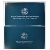 LOT OF 2: 1998-S BLACK PATRIOTS UNC LOT OF 2: 1998-S BLACK PATRIOTS UNC