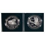 (2) 1994 PROOF SILVER DOLLARS (2) 1994 PROOF SILVER DOLLARS