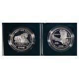 (2) 1994 PROOF SILVER DOLLARS