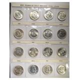 1948-63 COMPLETE CH BU/GEM FRANKLIN HALF SET 1948-63 COMPLETE CH BU/GEM FRANKLIN HALF SET