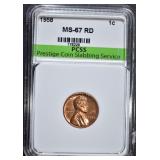 1958 LINCOLN CENT, PCSS, SUPERB GEM BU RED 1958 LINCOLN CENT, PCSS, SUPERB GEM BU RED