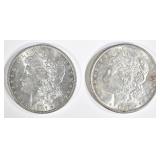 1889 & 97 CH BU MORGAN DOLLARS 1889 & 97 CH BU MORGAN DOLLARS