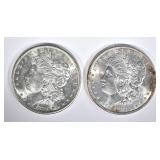 1881-S & 87 CH BU MORGAN DOLLARS 1881-S & 87 CH BU MORGAN DOLLARS