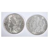 1896 & 1904-O CH BU MORGAN DOLLARS