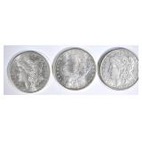 1883-S, 85-O & 98 CH BU MORGAN DOLLARS 1883-S, 85-O & 98 CH BU MORGAN DOLLARS