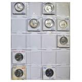 6-BU & 3-PROOF SILVER QUARTERS 6-BU & 3-PROOF SILVER QUARTERS