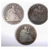 SEATED HALF DOLLARS: SEATED HALF DOLLARS: