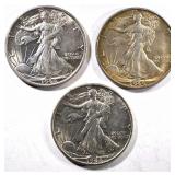 3-1944-S CH BU WALKING LIBERTY HALVES BETTER DATE