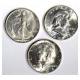 CH BU HALF DOLLARS: CH BU HALF DOLLARS:
