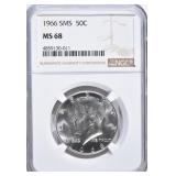 1966 SMS KENNEDY HALF DOLLAR NGC 1966 SMS KENNEDY HALF DOLLAR NGC
