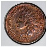 1876 INDIAN HEAD CENT  CH.BU