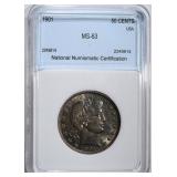 1901 BARBER HALF DOLLAR NNC CH BU 1901 BARBER HALF DOLLAR NNC CH BU