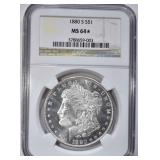 1880-S MORGAN DOLLAR NGC MS 64*