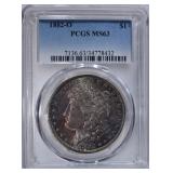 1882-O MORGAN DOLLAR PCGS MS63