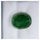 6.5 CARATS OVAL CUT NATURAL EMERALD