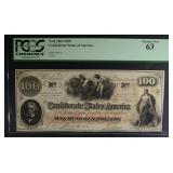1862 $100 CONFEDERATE STATES OF AMERICA 1862 $100 CONFEDERATE STATES OF AMERICA
