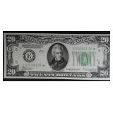 1934 $20 FEDERAL RESERVE NOTE 1934 $20 FEDERAL RESERVE NOTE