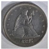 1875-S SEATED LIBERTY TWENTY CENT PIECE XF-AU 1875-S SEATED LIBERTY TWENTY CENT PIECE XF-AU