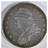 1810 CAPPED BUST HALF DOLLAR  VF