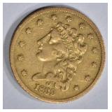 1839-O $2 1/2 GOLD XF 1839-O $2 1/2 GOLD XF
