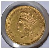 1859 $1 DOLLAR GOLD CH BU 1859 $1 DOLLAR GOLD CH BU