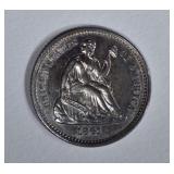 1861 SEATED LIBERTY HALF DIME GEM PROOF 1861 SEATED LIBERTY HALF DIME GEM PROOF