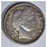 1901 BARBER QUARTER BU 1901 BARBER QUARTER BU