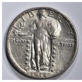 1918-S STANDING LIBERTY QUARTER  BU