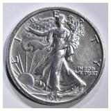 1917 WALKING LIBERTY HALF DOLLAR CH BU 1917 WALKING LIBERTY HALF DOLLAR CH BU